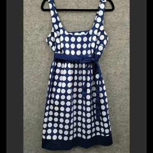 5/25 Motherhood Maternity Dress Women's Size XLarge Sleeveless Blue Polka Dot
